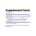 Supplement Facts label for Meno Morning Fat Burner. Serving Size: 2 mL, 30 servings per container. Contains an 800 mg Proprietary Extract Blend of Eleuthero Root, Kenyan Purple Tea Powder, Green Yerba Mate, Cissus quadrangularis Extract, and African Mango Extract. Daily Value not established.
