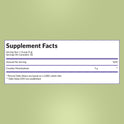 Supplement Facts for Meno Creatine. Serving size 1 scoop (5 g), 30 per container. Contains Creatine Monohydrate (5 g). Daily Value not established.